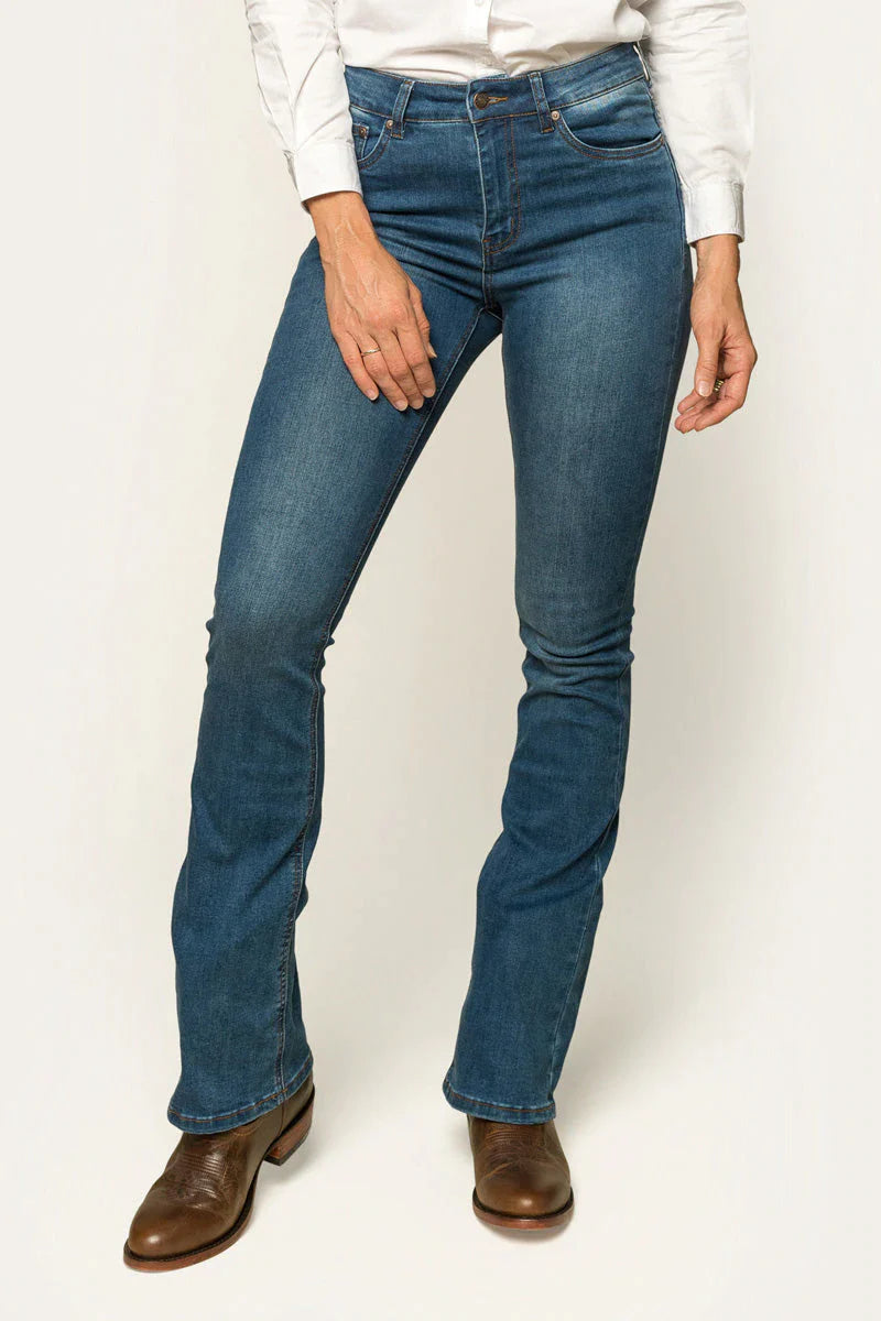 Ringers Western | Womens | Jeans | 32" | Boot Cut | Waist High | Penny | Vintage Blue