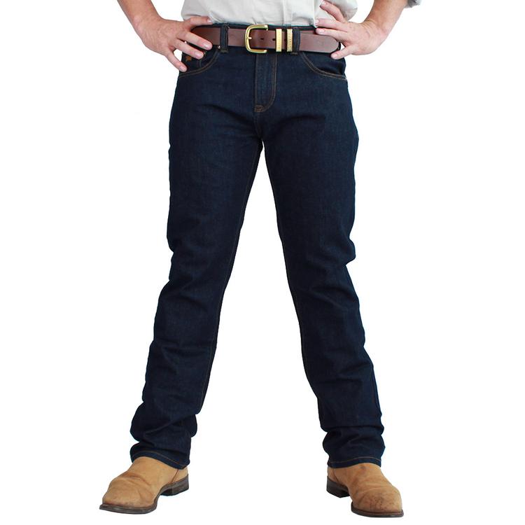 Ringers Western | Mens | Jeans | Straight | 34" | Mitchell | Dark Blue - BK8 Outfitters Australia