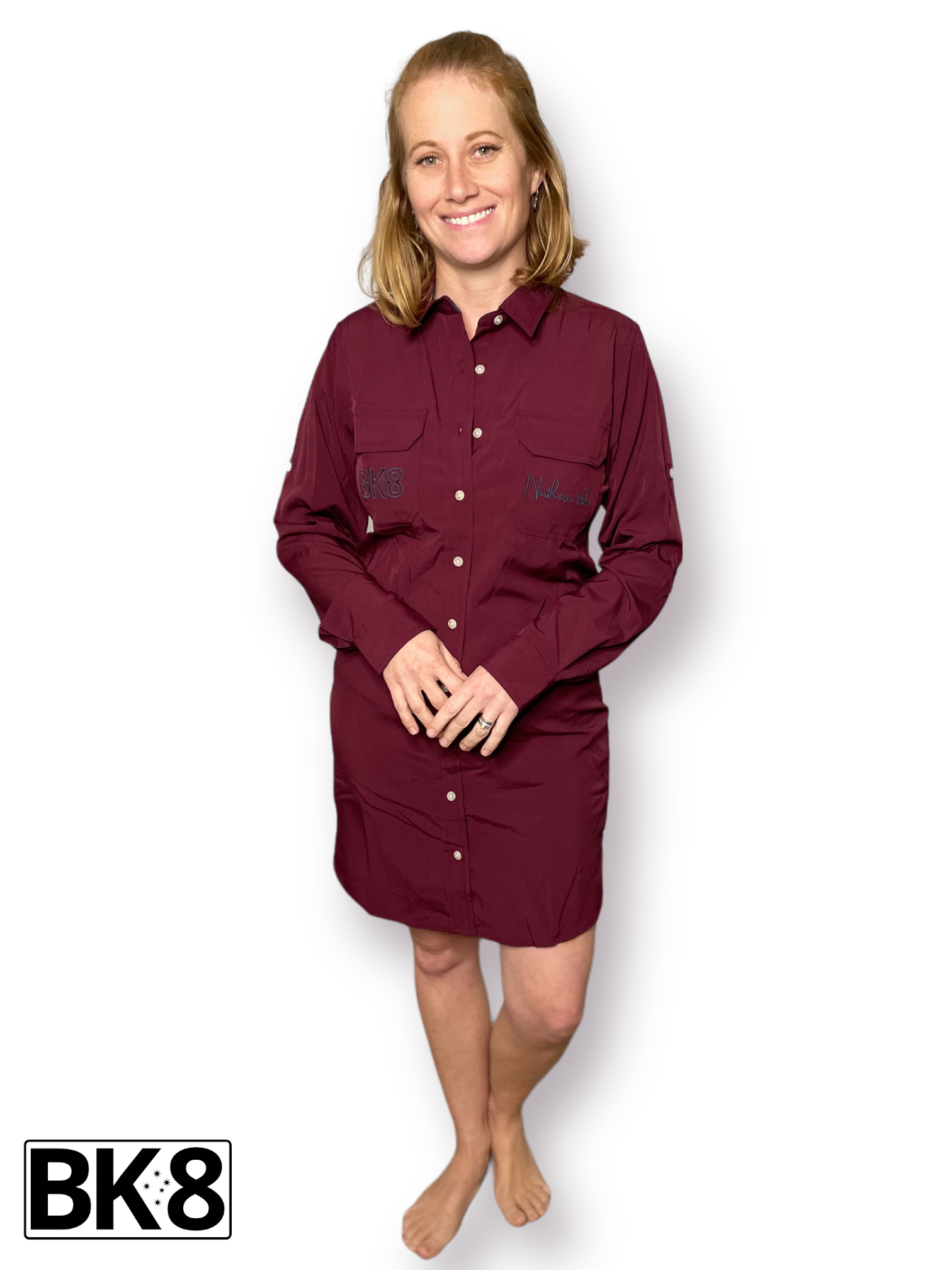 Lifestyle Dress | Womens |  Northern Tide | Maroon