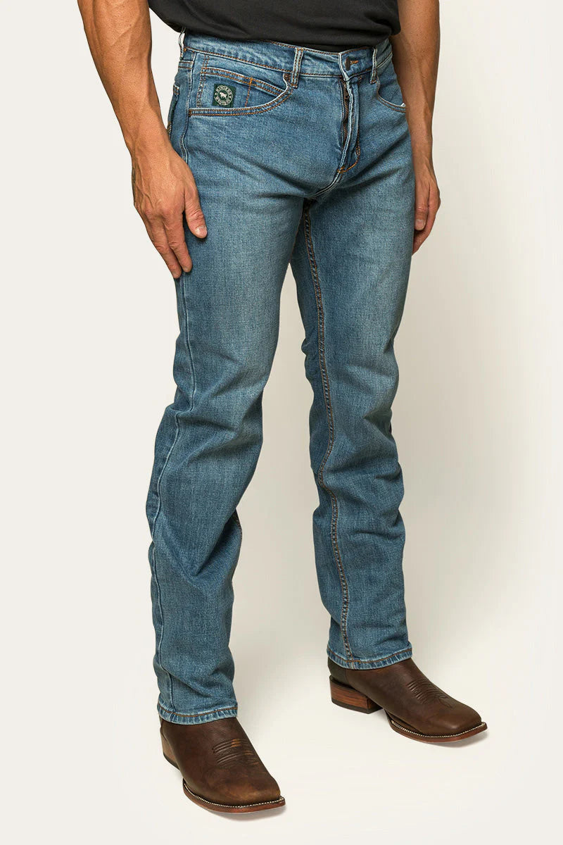 Ringers Western | Mens | Jeans | Slim | 34" | Muster | Mid Blue