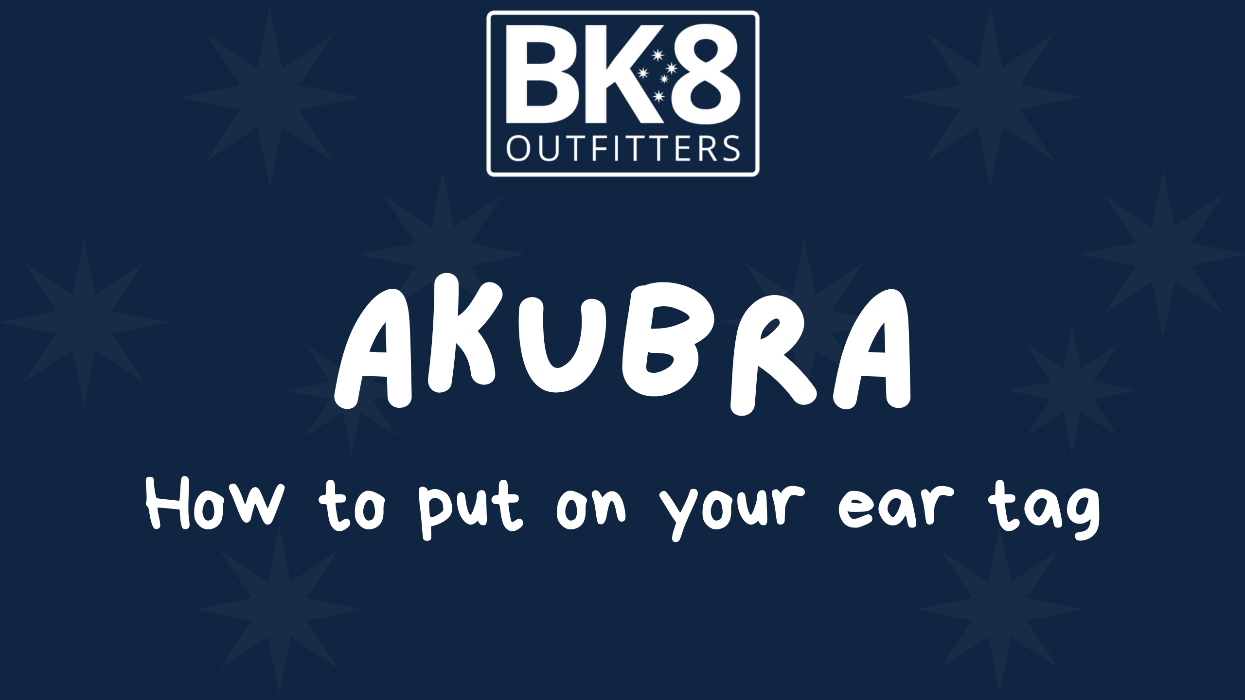 Akubra | How to put on the ear tag