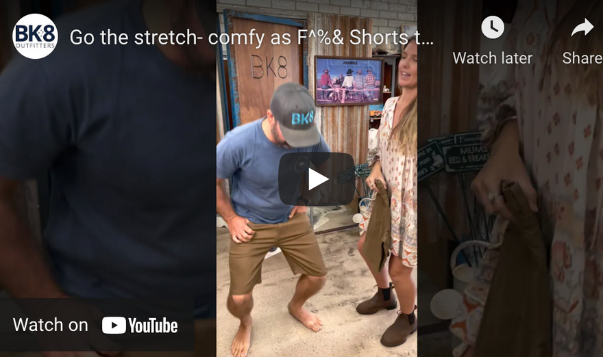 Go the stretch- comfy as F^%& Shorts that can take your from Casual to Dress