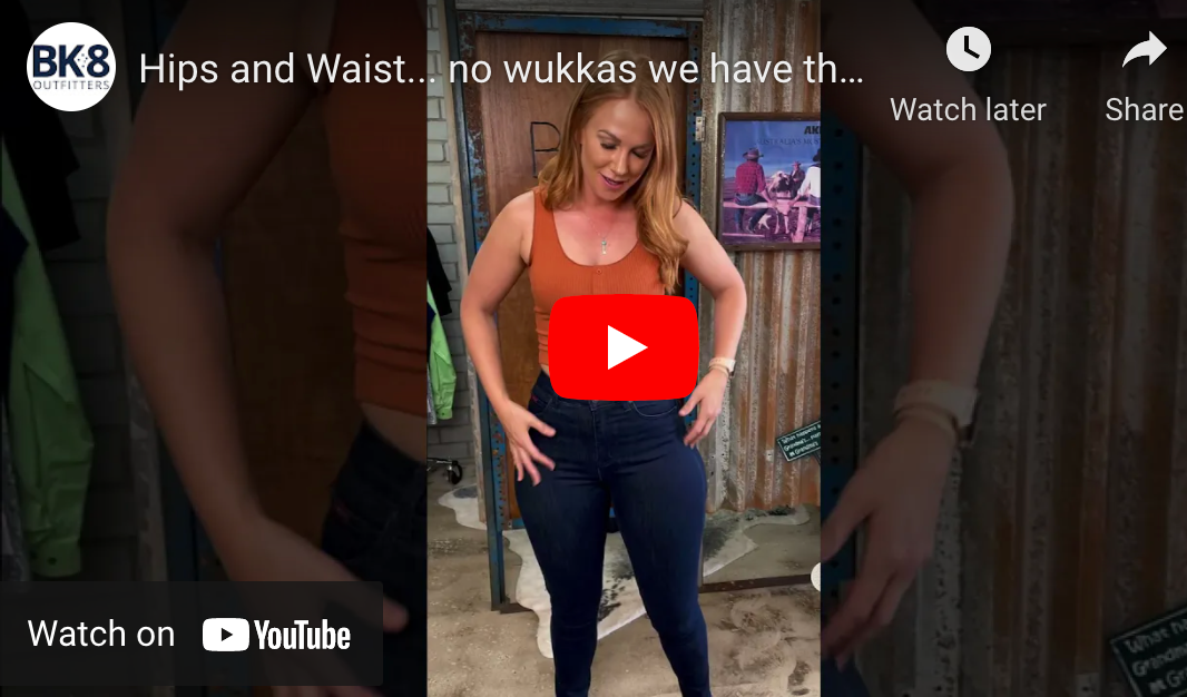 Hips and Waist... no wukkas we have the jeans for you!