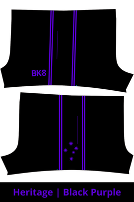 Shorts | Heritage | Black Purple- Kids
