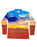 Fishing Shirt LS | Windmill | Sunset - Kids V1-2