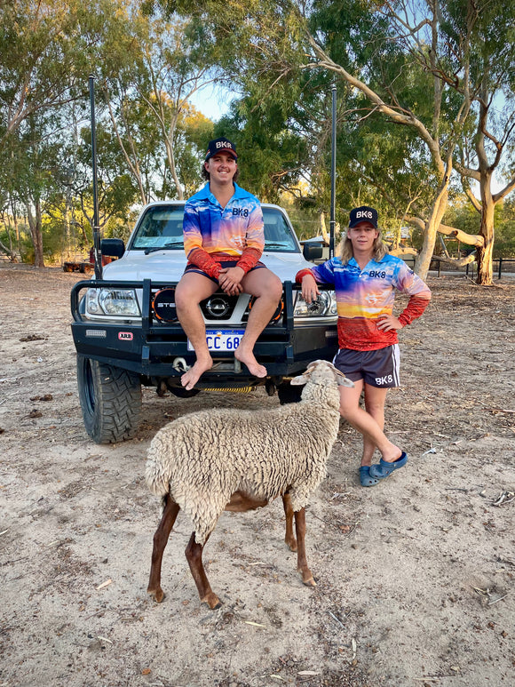 Fishing Shirt LS | Windmill WA | Sunset - Adults