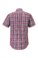 Shirt SS | Mens | Pilbara Western | Red/Black/White - Snap Button-2