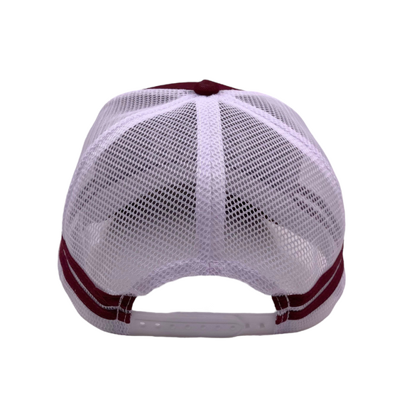 Trucker Hat | Heritage | Burgundy- High- Square
