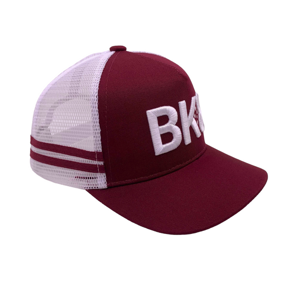 Trucker Hat | Heritage | Burgundy- Kids- Square