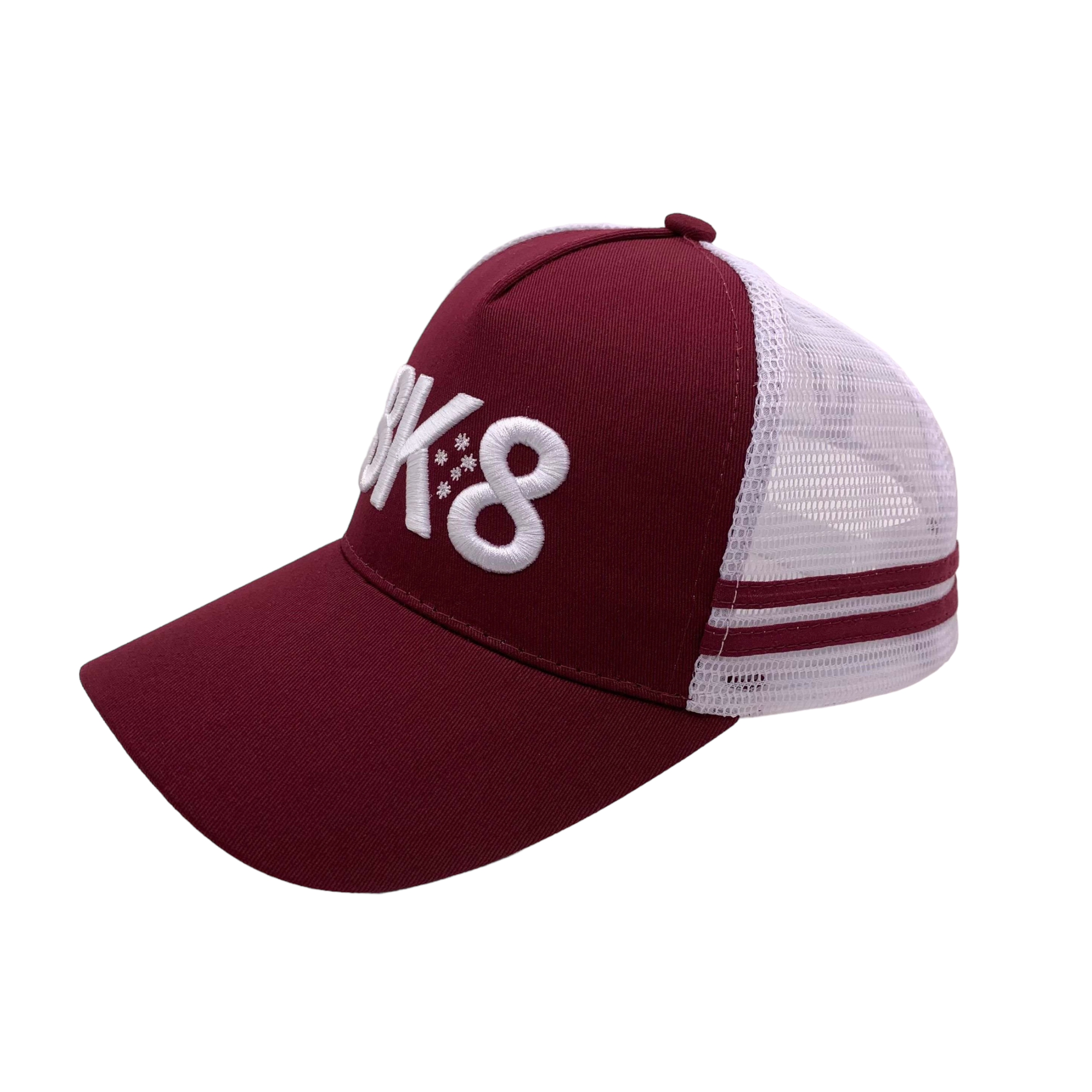 Trucker Hat | Heritage | Burgundy- Mid- Classic- with Pony