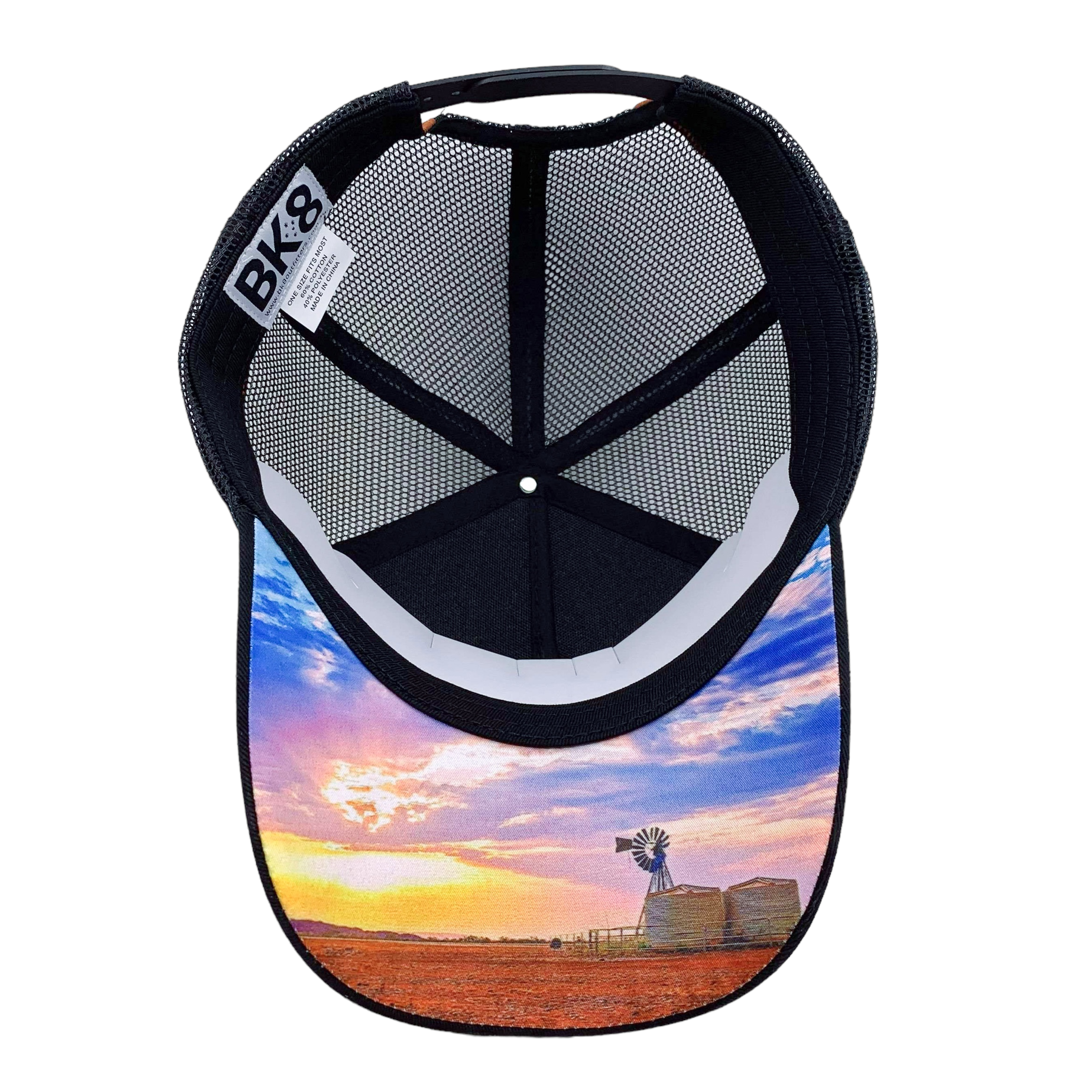 Trucker Hat | Windmill | Sunset- High- Square