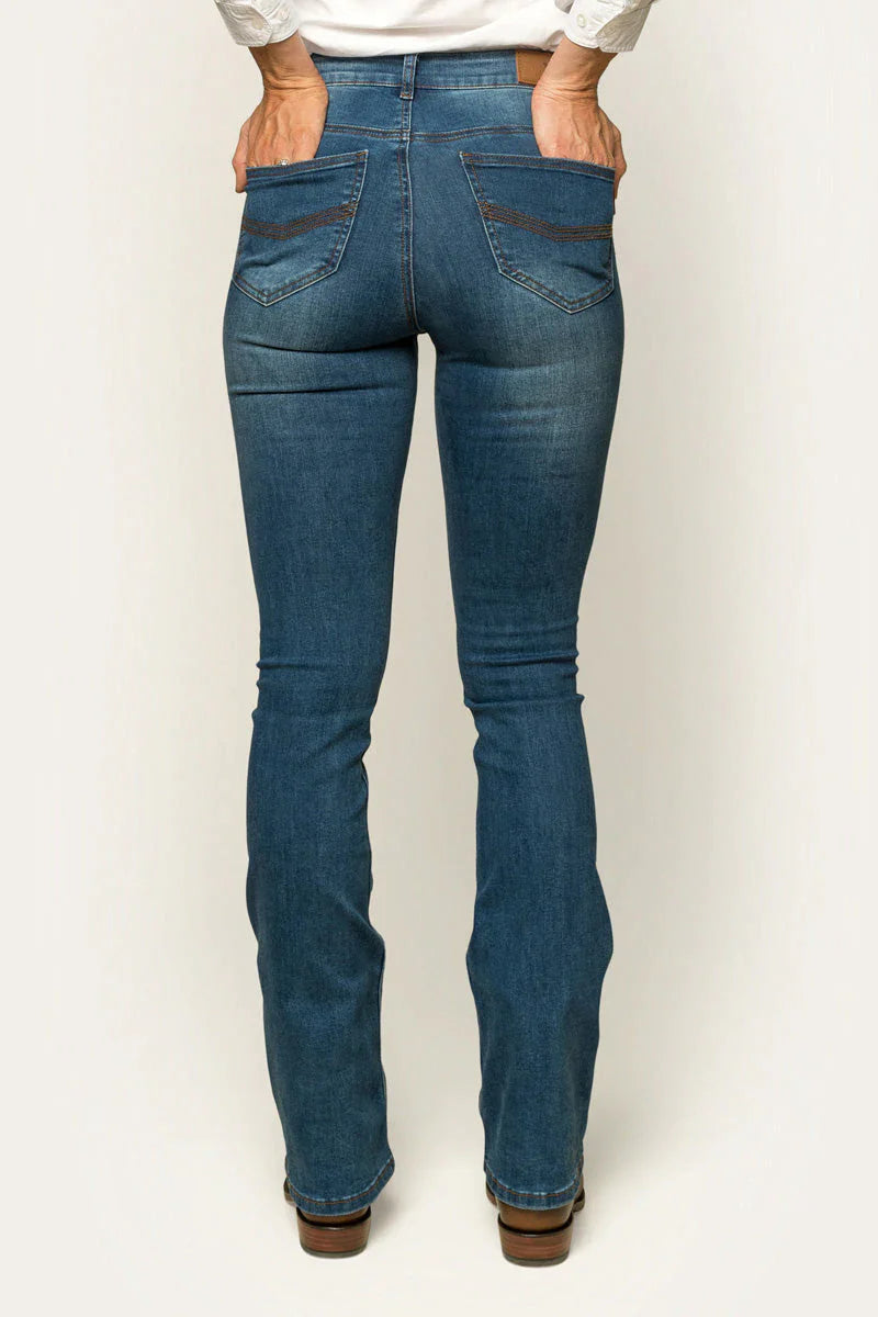 Ringers Western | Womens | Jeans | 32" | Boot Cut | Waist High | Penny | Vintage Blue
