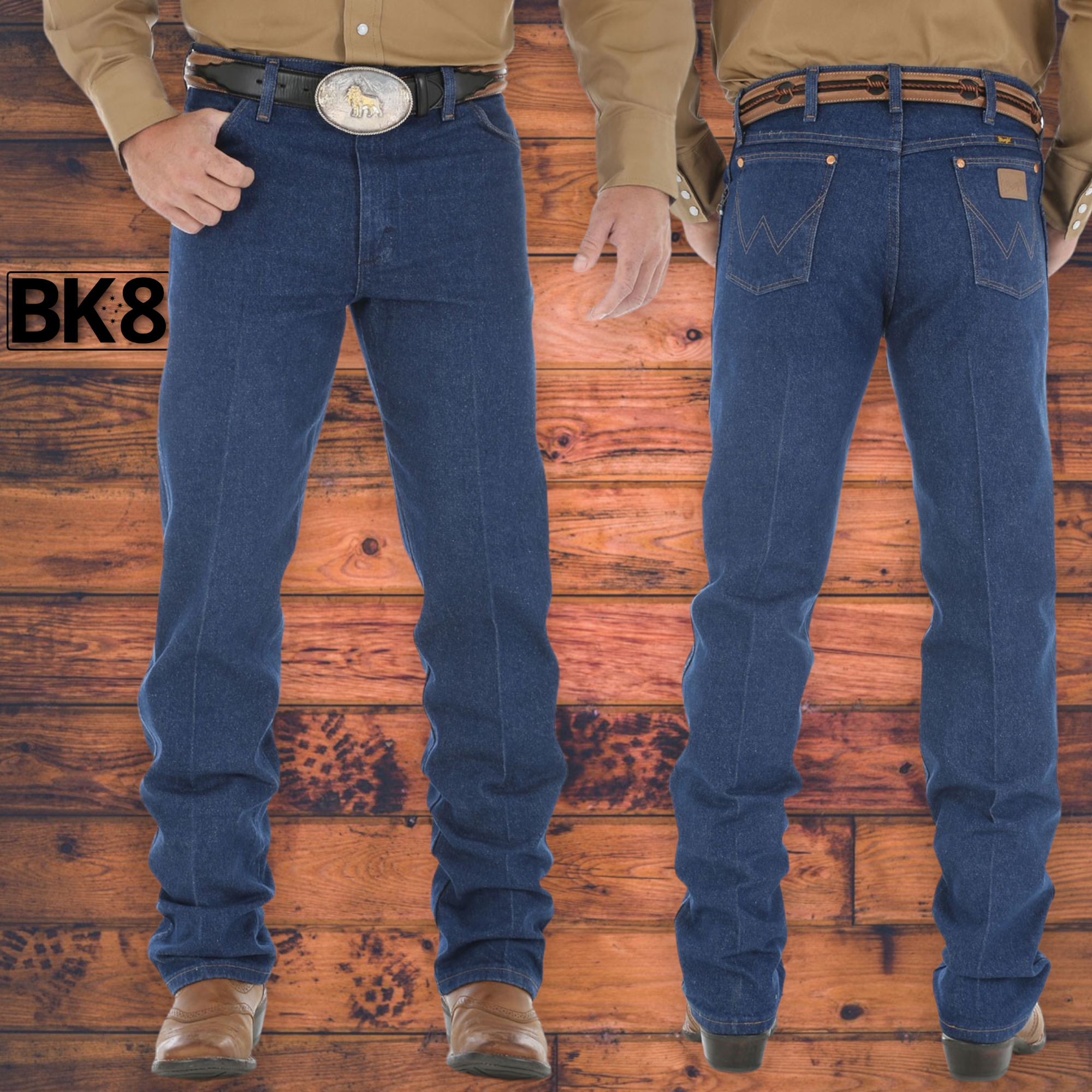 Wrangler | Mens | Jeans | Cowboy Cut | 34" | Original | Prewashed Indigo