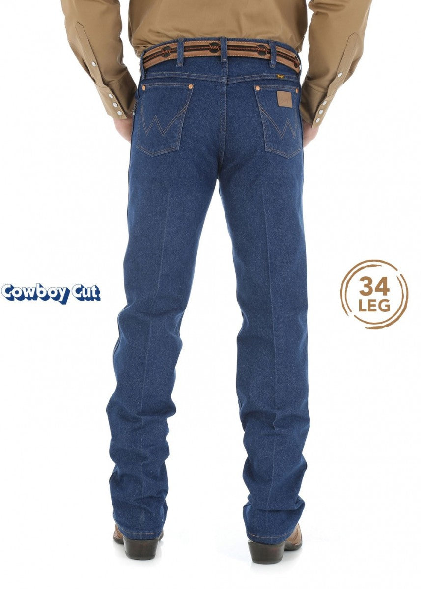 Wrangler | Mens | Jeans | Cowboy Cut | 34" | Original | Prewashed Indigo - BK8 Outfitters Australia