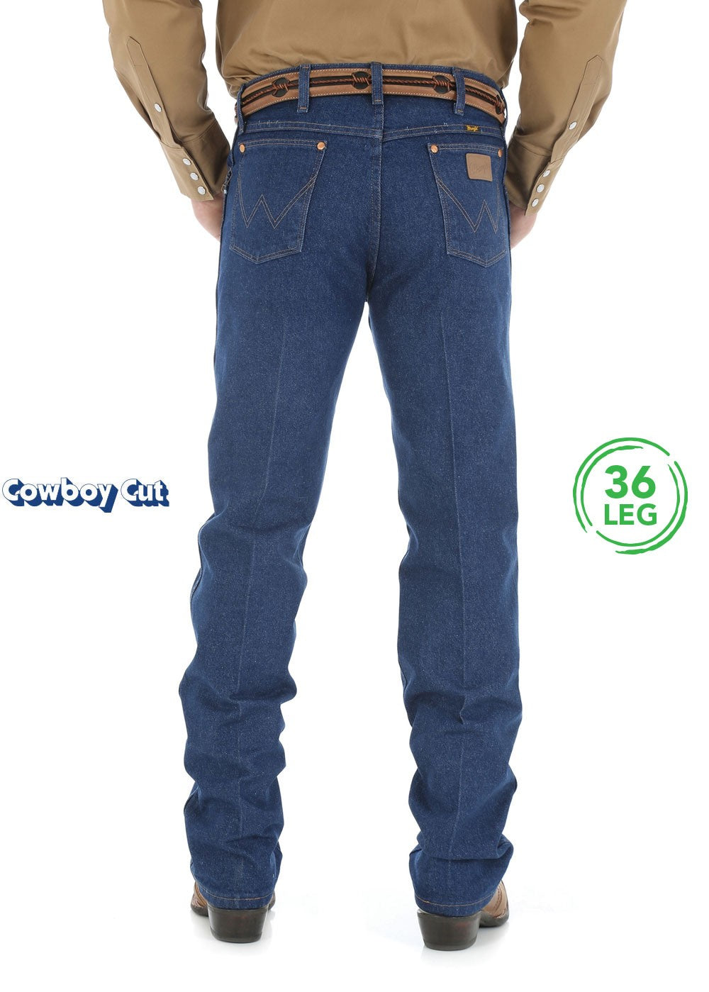 Wrangler | Mens | Jeans | Cowboy Cut | 36" | Original | Prewashed Indigo - BK8 Outfitters Australia