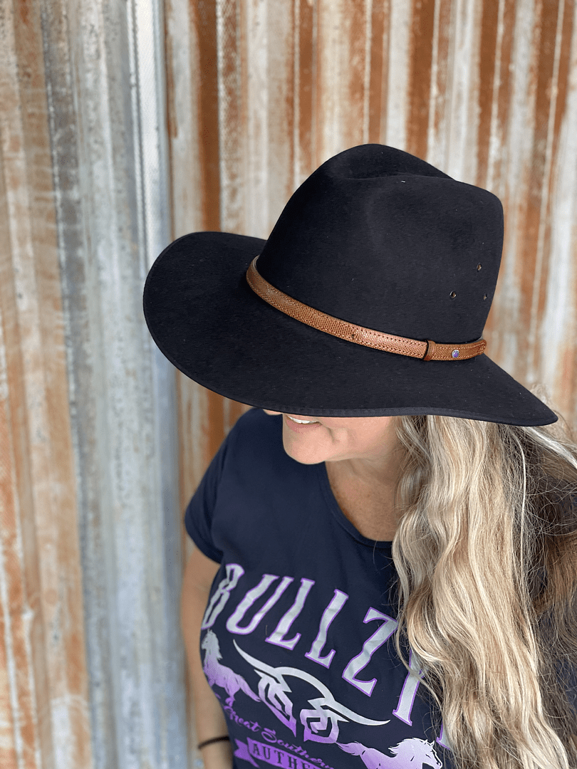 Akubra Hat | Coober Pedy | Black