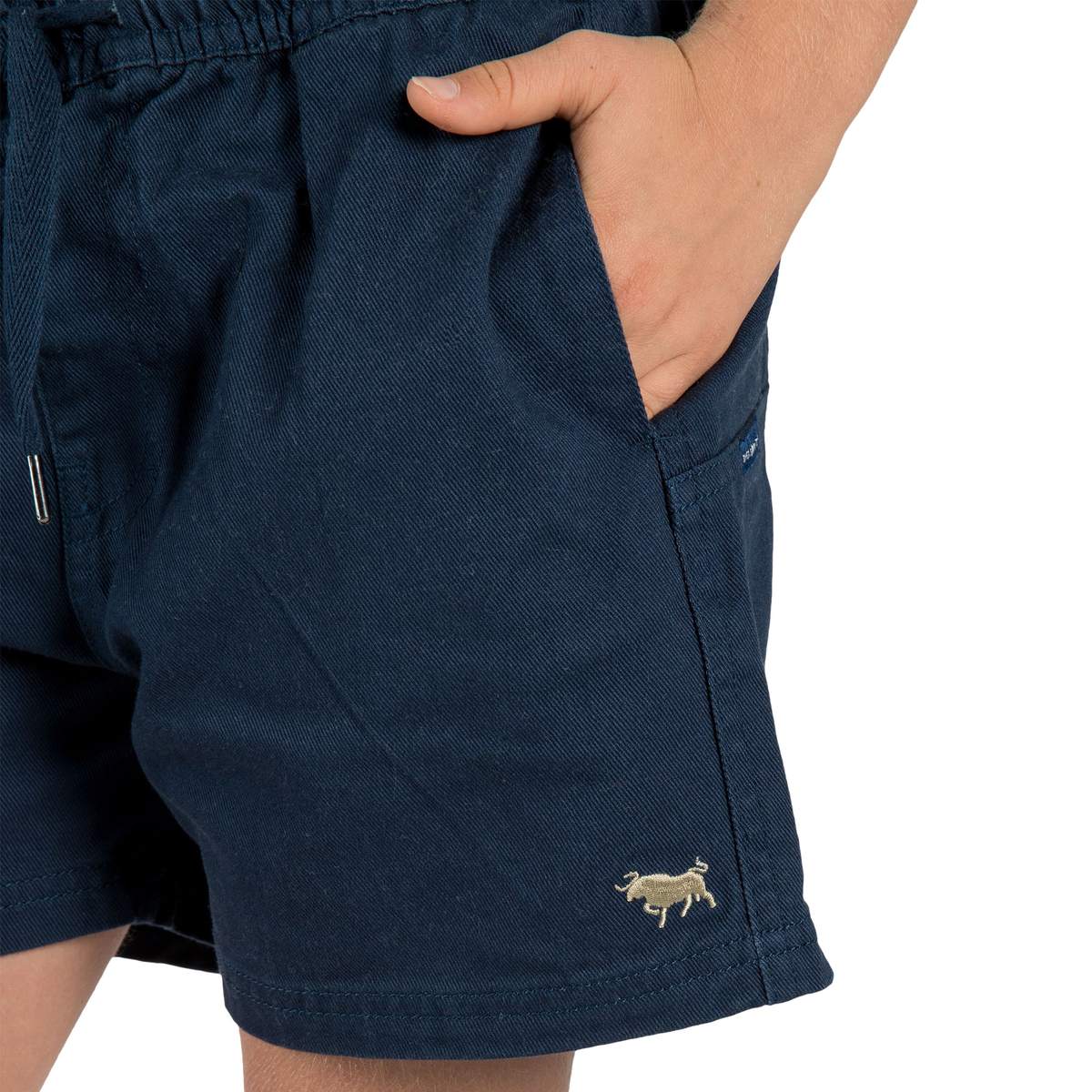 Ringers Western | Kids | Shorts | Ruggers | Darcy | Dark Navy with Camel