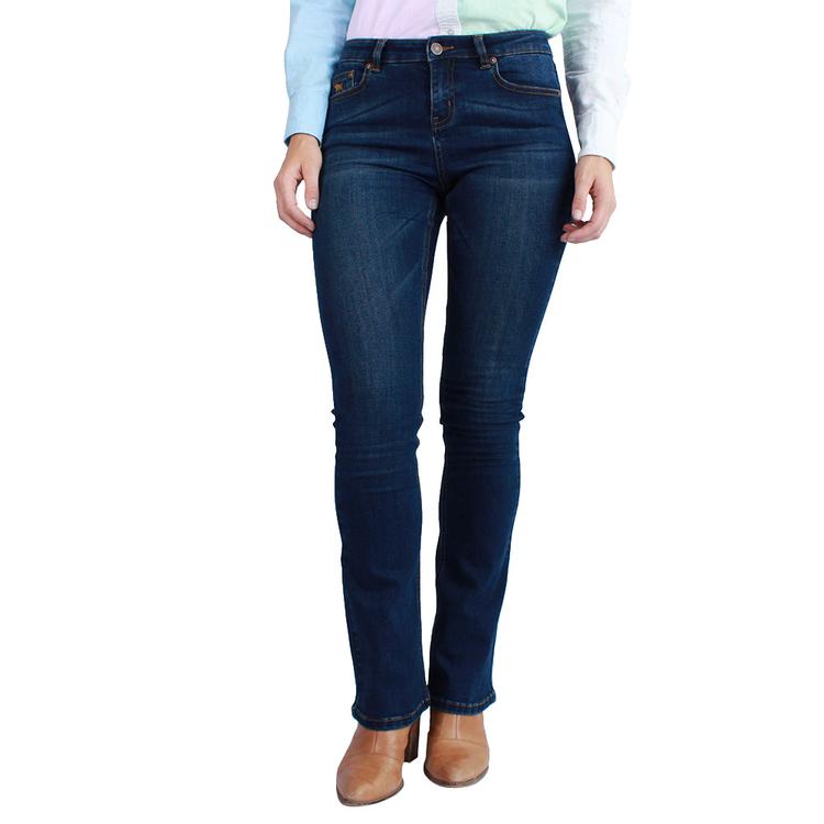 Ringers Western | Womens | Jeans | Waist Mid | Bootcut | 32" | Katherine | Classic Blue - BK8 Outfitters Australia