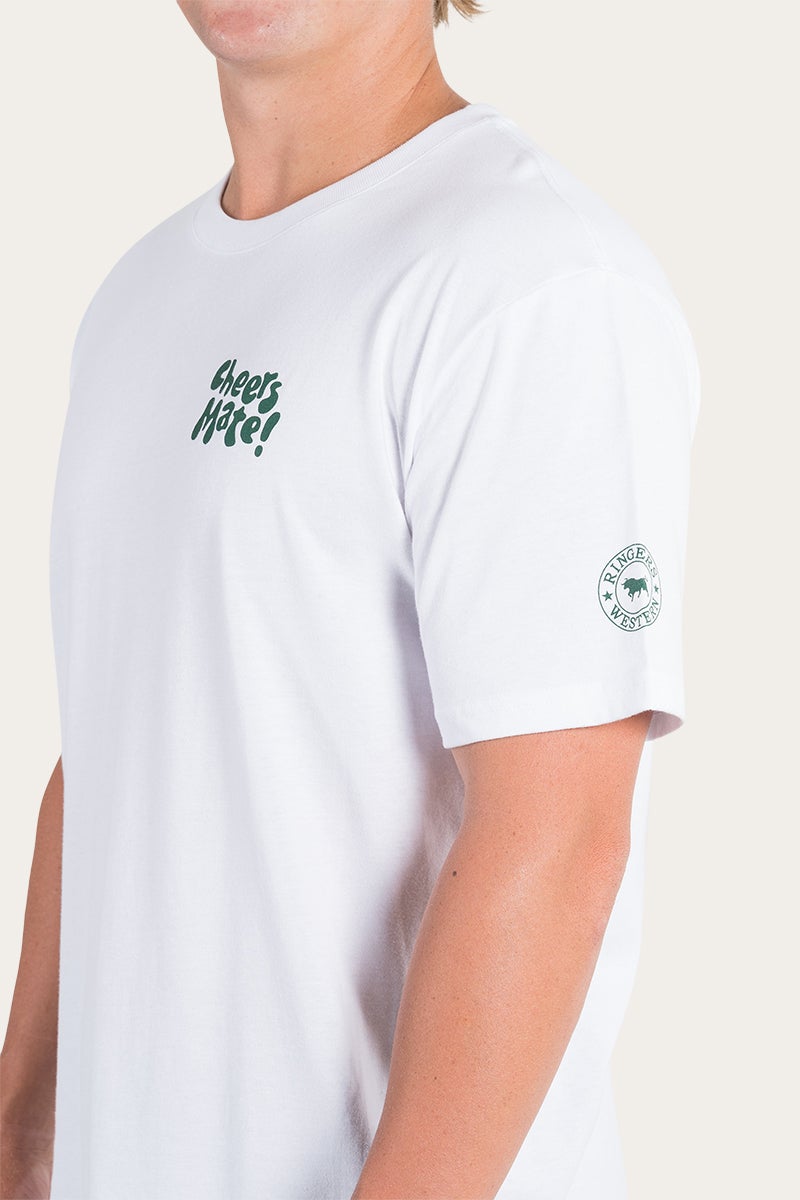 Ringers Western | Mens | Tee | Classic Fit | Oz Day | White-2