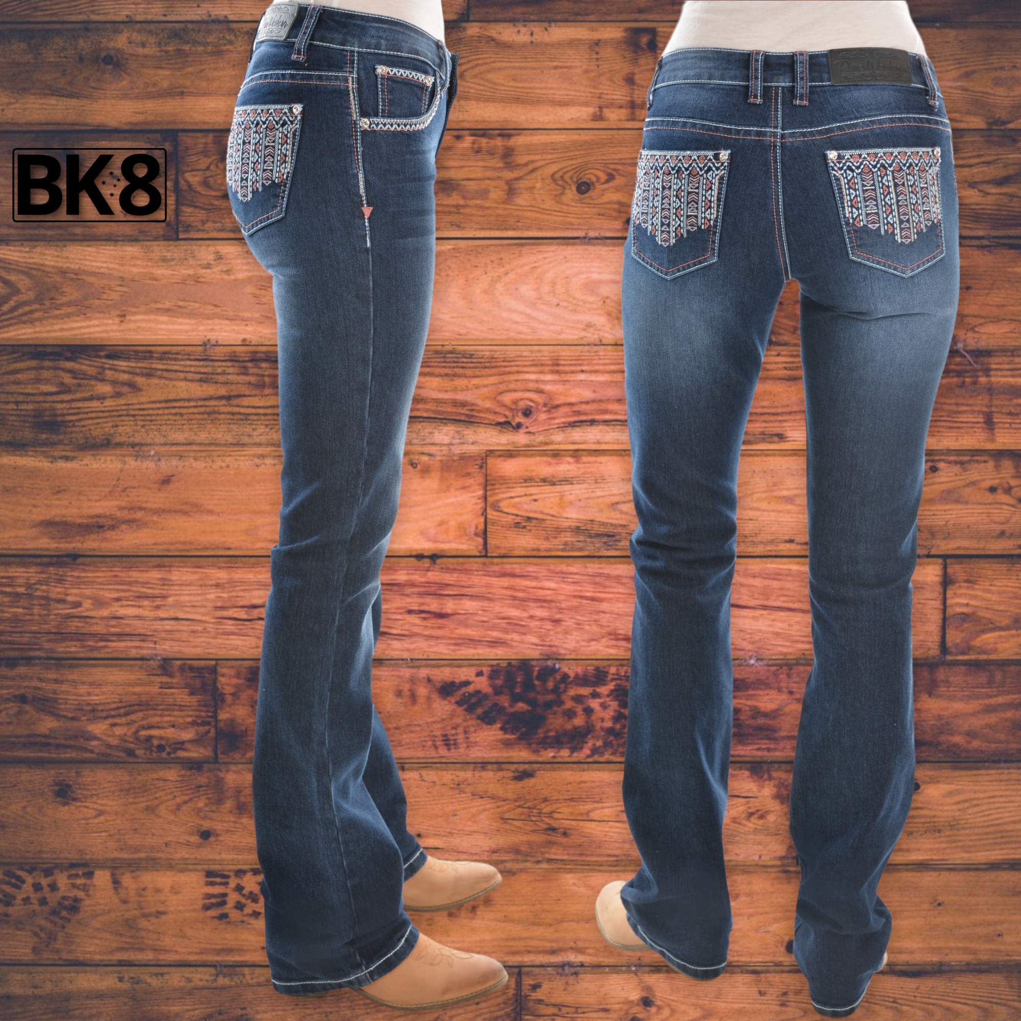 Pure Western | Womens | Jeans | 36" | Boot Cut | Waist Mid | Relaxed Rider | Angie