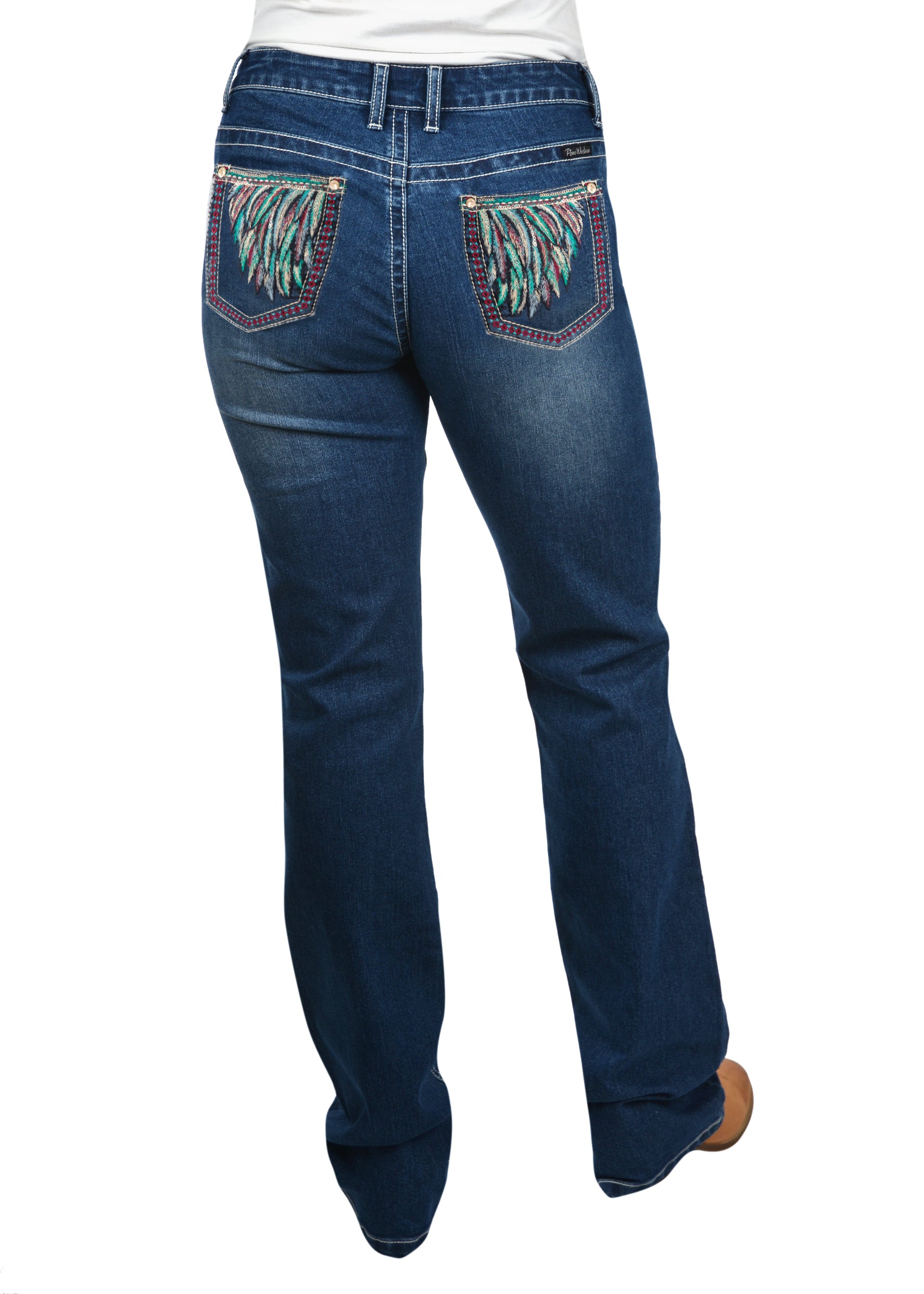 Pure Western | Womens | Jeans | 36" | Boot Cut | Waist Mid | Relaxed Rider | Skylar
