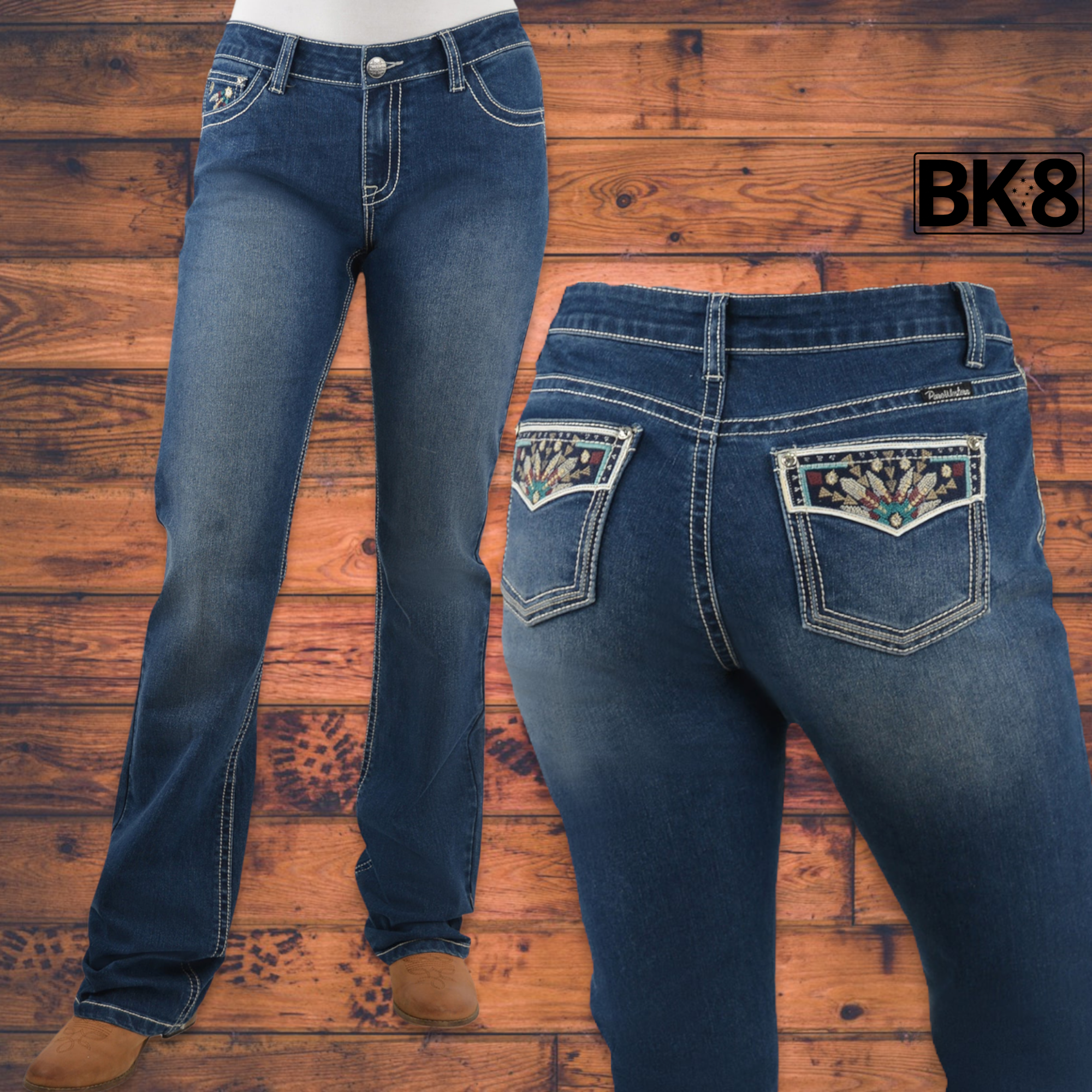Pure Western | Womens | Jeans | 36" | Relaxed Rider | Waist Mid | Emmaline | Dusk-5