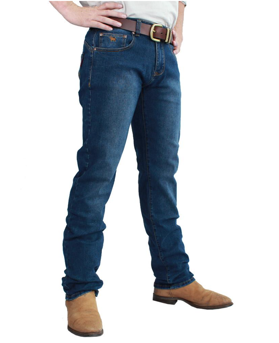 Ringers Western | Mens | Jeans | Straight | 34" | Mitchell | Mid Blue - BK8 Outfitters Australia