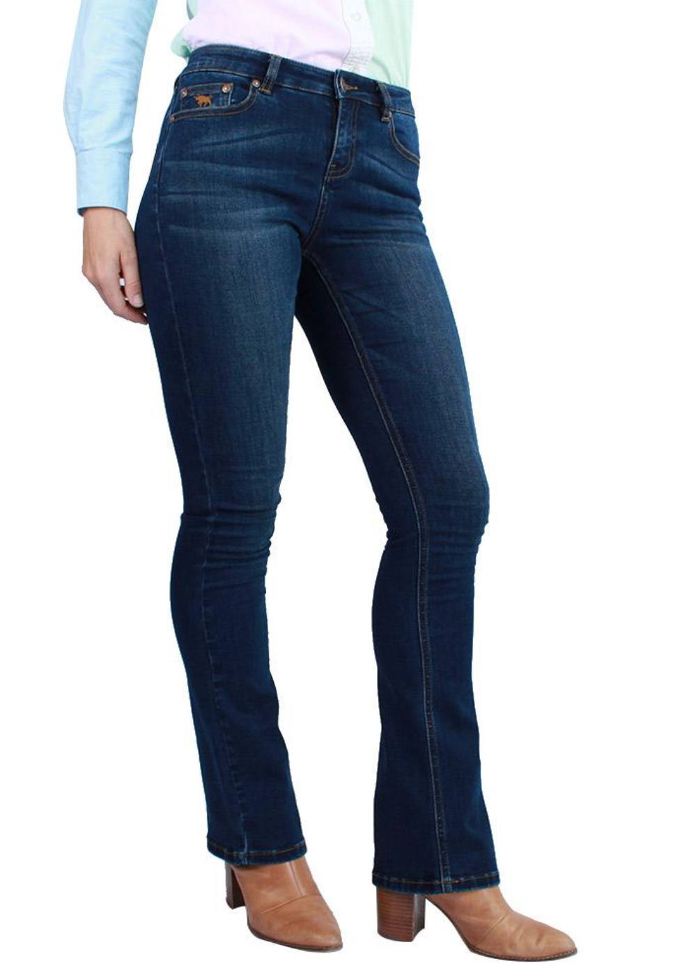 Ringers Western | Womens | Jeans | Waist Mid | Bootcut | 34" | Katherine | Classic Blue - BK8 Outfitters Australia