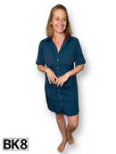 Lifestyle Dress | Womens | Northern Tide | Petrol Blue-5