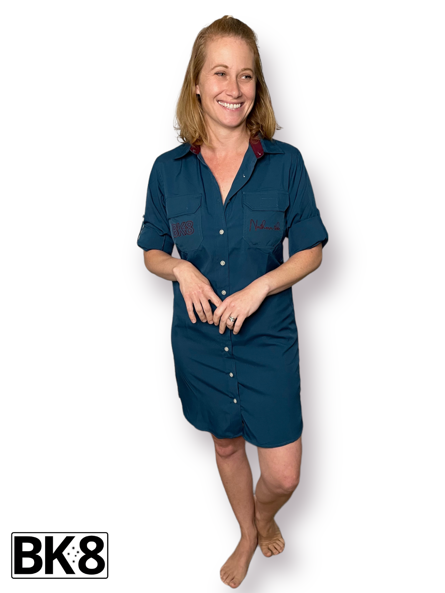 Lifestyle Dress | Womens | Northern Tide | Petrol Blue