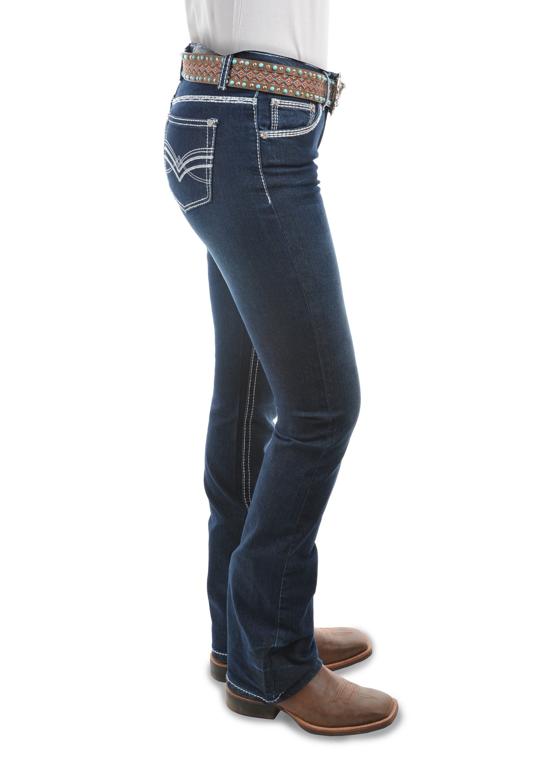 Pure Western | Womens | Jeans | Waist Low | Bootcut | 34" | Hannah - BK8 Outfitters Australia