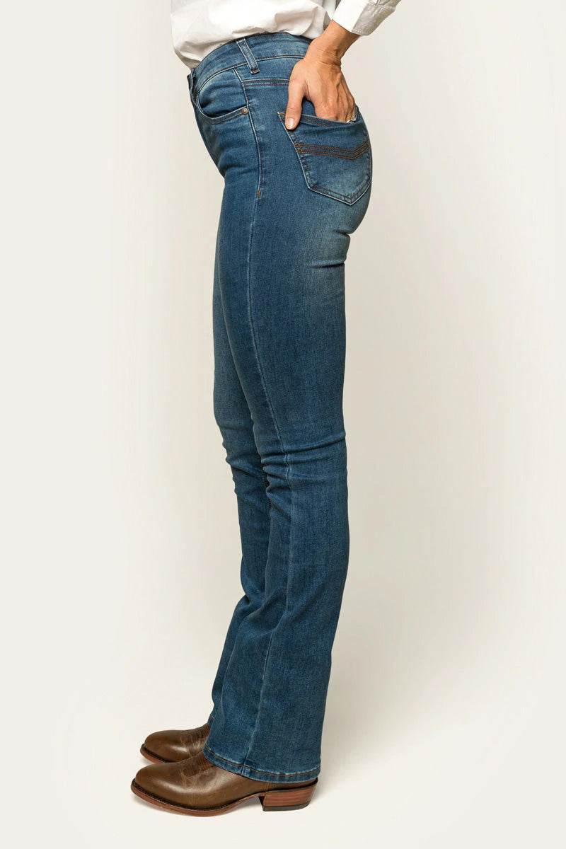 Ringers Western | Womens | Jeans | 34" | Boot Cut | Waist High | Penny | Vintage Blue