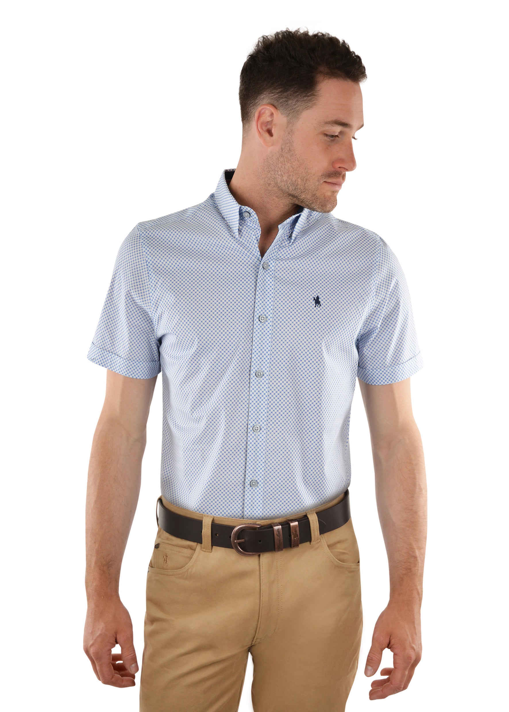 Thomas Cook | Mens | Shirt SS | Addison Tailored | Royal White