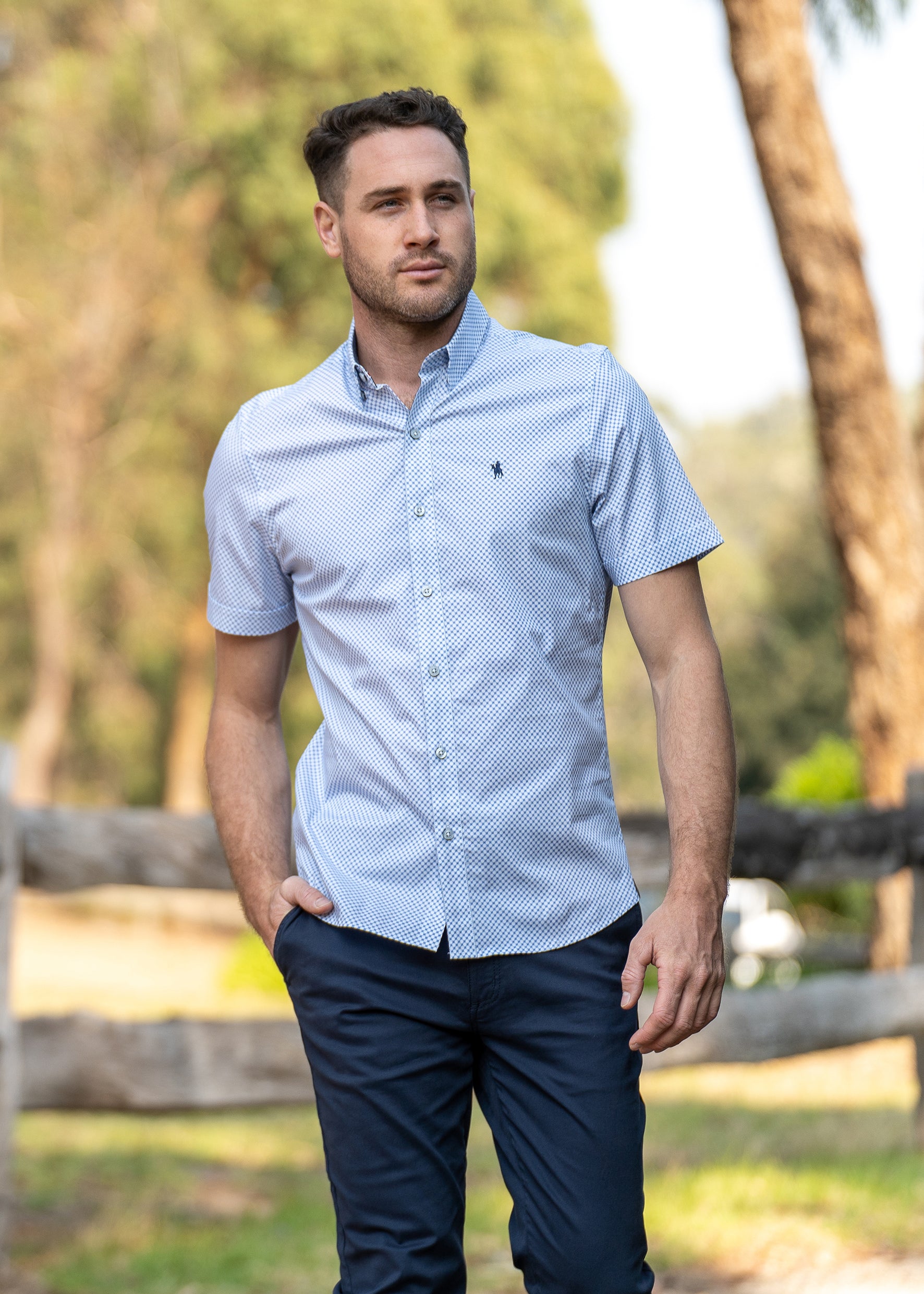 Thomas Cook | Mens | Shirt SS | Addison Tailored | Royal White