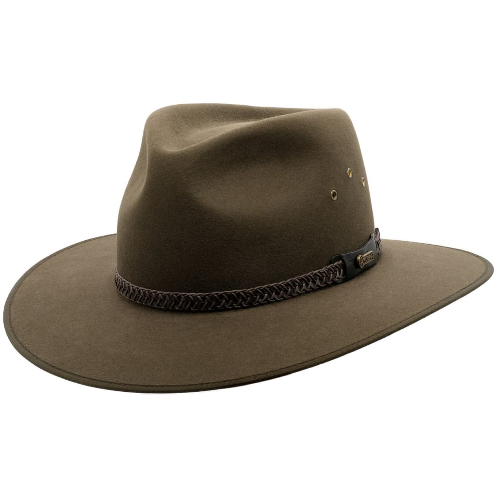 Akubra Hat |  Tablelands | Brown Olive